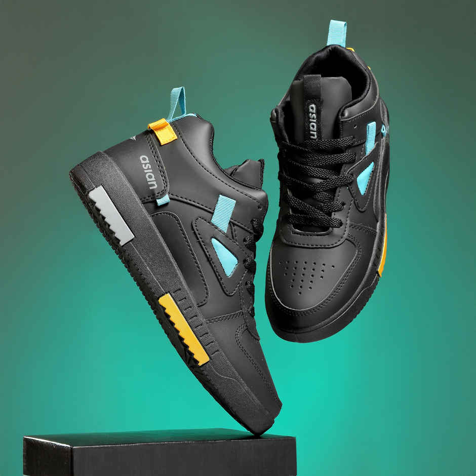 Asian Tarzan-11 Men High Top Sneakers | Black | Size-8