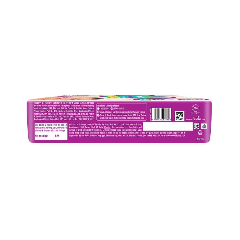 Pampers Active Baby Taped Style Diaper | M | 62 pcs