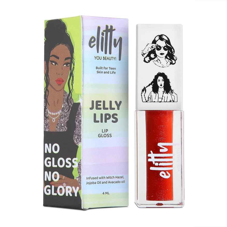 Elitty Red Lip Gloss For High Shine (Pretty Extra)