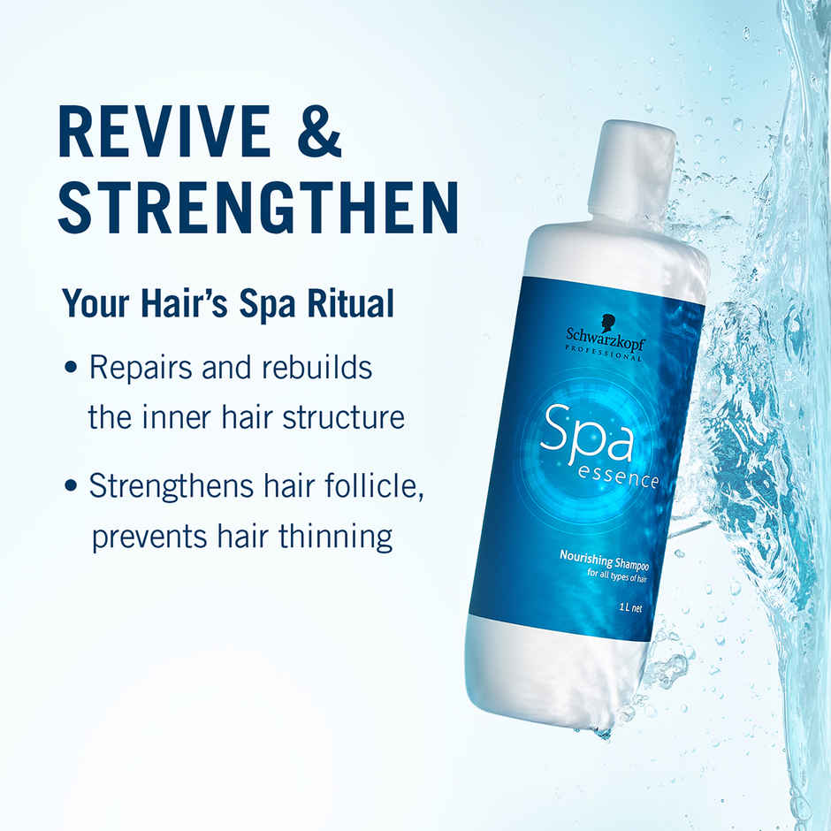 Schwarzkopf Professional Spa Essence Hydrating Treatment Hair Mask(500ml) & Schwarzkopf Professional Spa Essence Nourishing Shampoo(1l) Combo