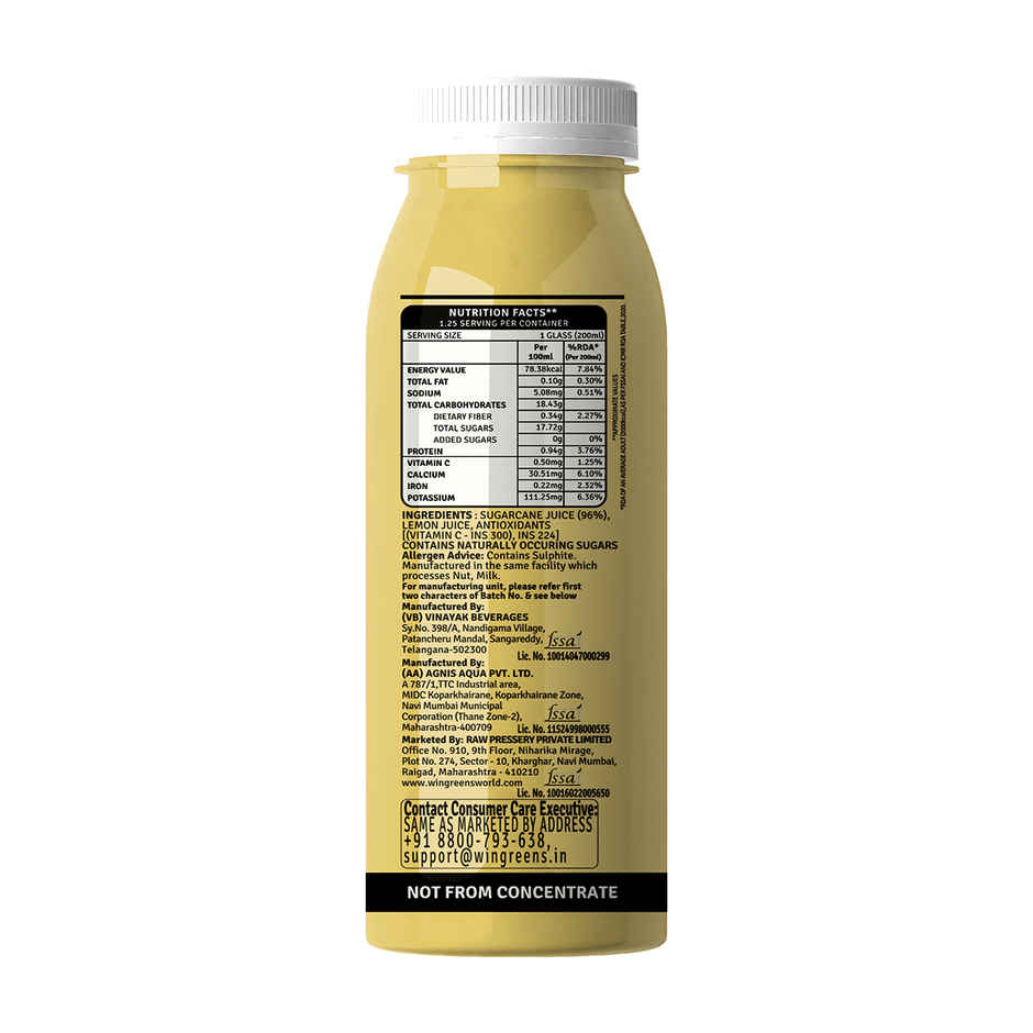 Raw Pressery Sugarcane Juice | Fresh & Natural