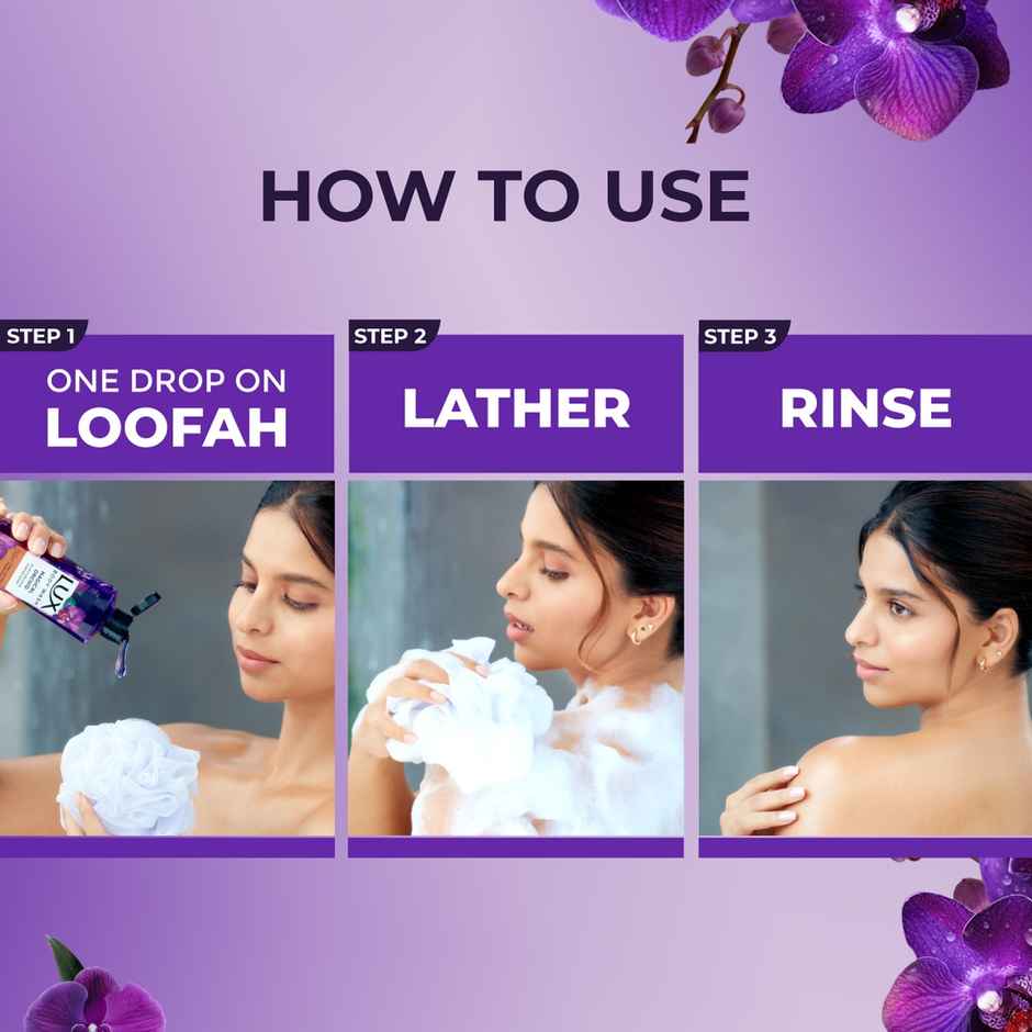 LUX Shower Gel| Black Orchid Fragrance & Juniper Oil Bodywash