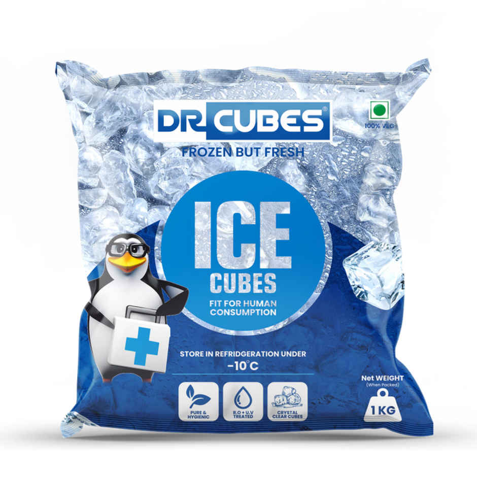 Dr. Cubes Ice Cubes (1kg) & Jameson Ginger Ale (250ml) Combo