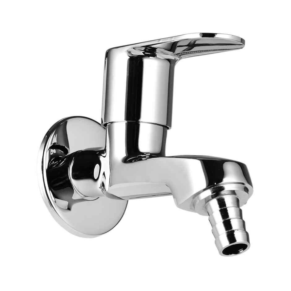 Benelave By Hindware Volga Bib Tap With Nozzle For Utility Area | Brass With Chrome Finish