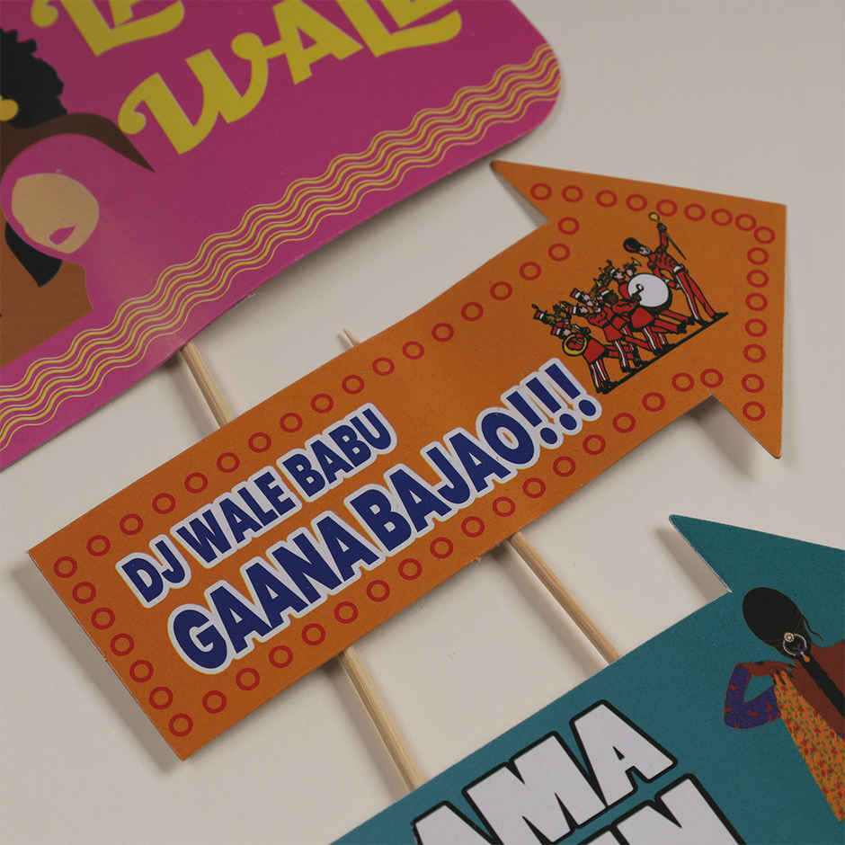 Oye Happy Haldi Party Props