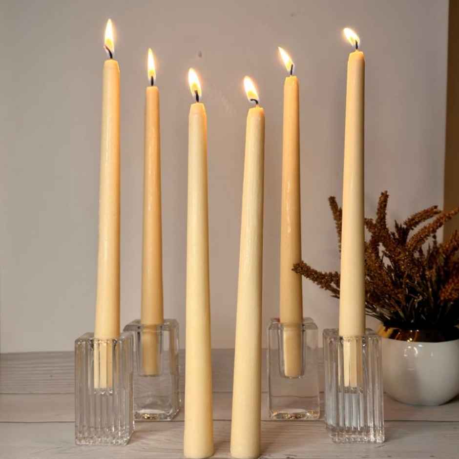 Ekam Scented Taper Candle Gift Set | Ivory Colour