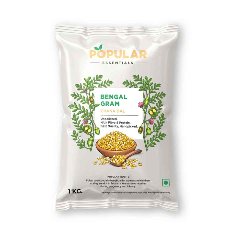 Popular Essentials Chana Dal | Un-Polished