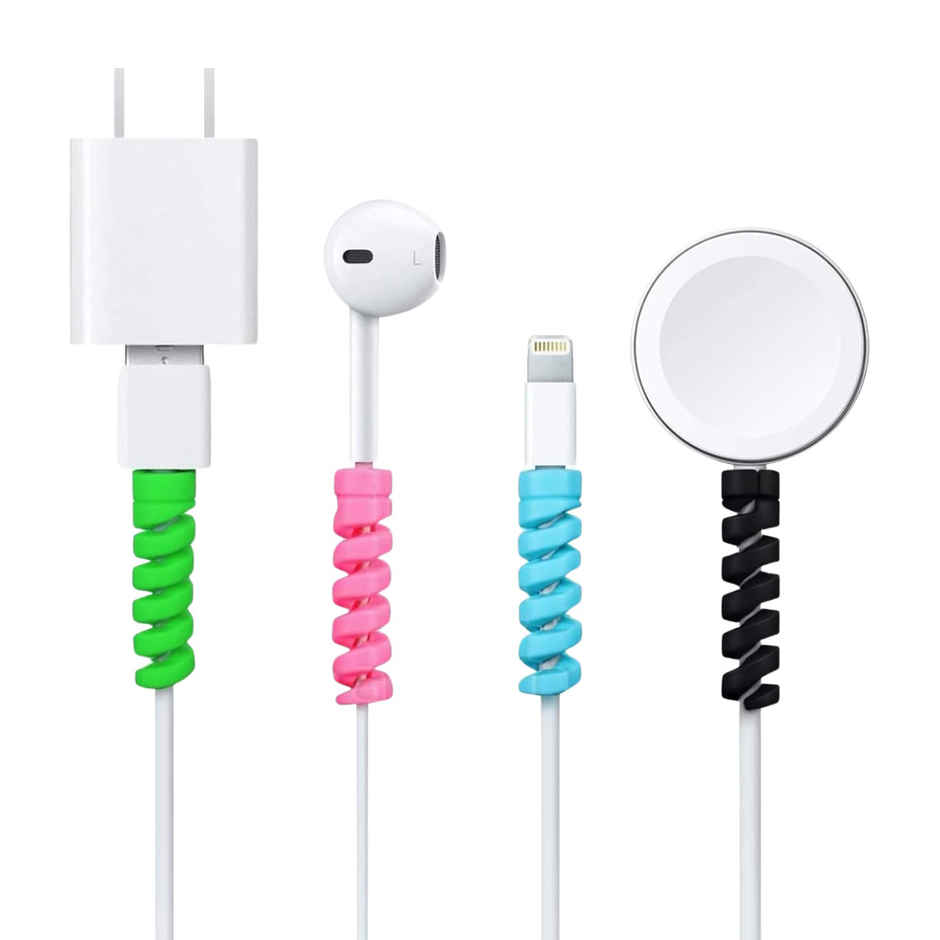 AILKIN Spiral Charger Cable Protector | Data Cable Saver | Protective Covers
