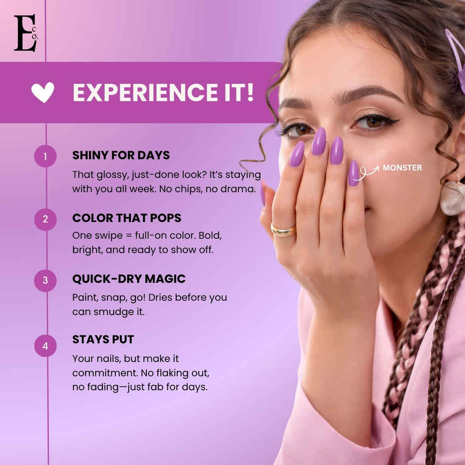 Ellement Co. Lavender Love Nail Polish Kit | Trendy Soft Pastel Shades | Glossy Finish | Quick Dry