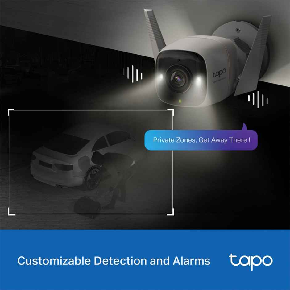 TP-Link Tapo C325WB 2K QHD Outdoor Security Wi-Fi Camera, IP66 Weatherproof, Works with Alexa&Google