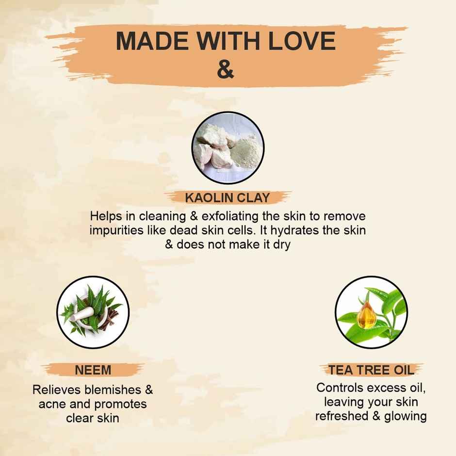 Nimbarka Neem Clay Face Mask Deep Cleansing & Hydrating Formula For Flawless Skin