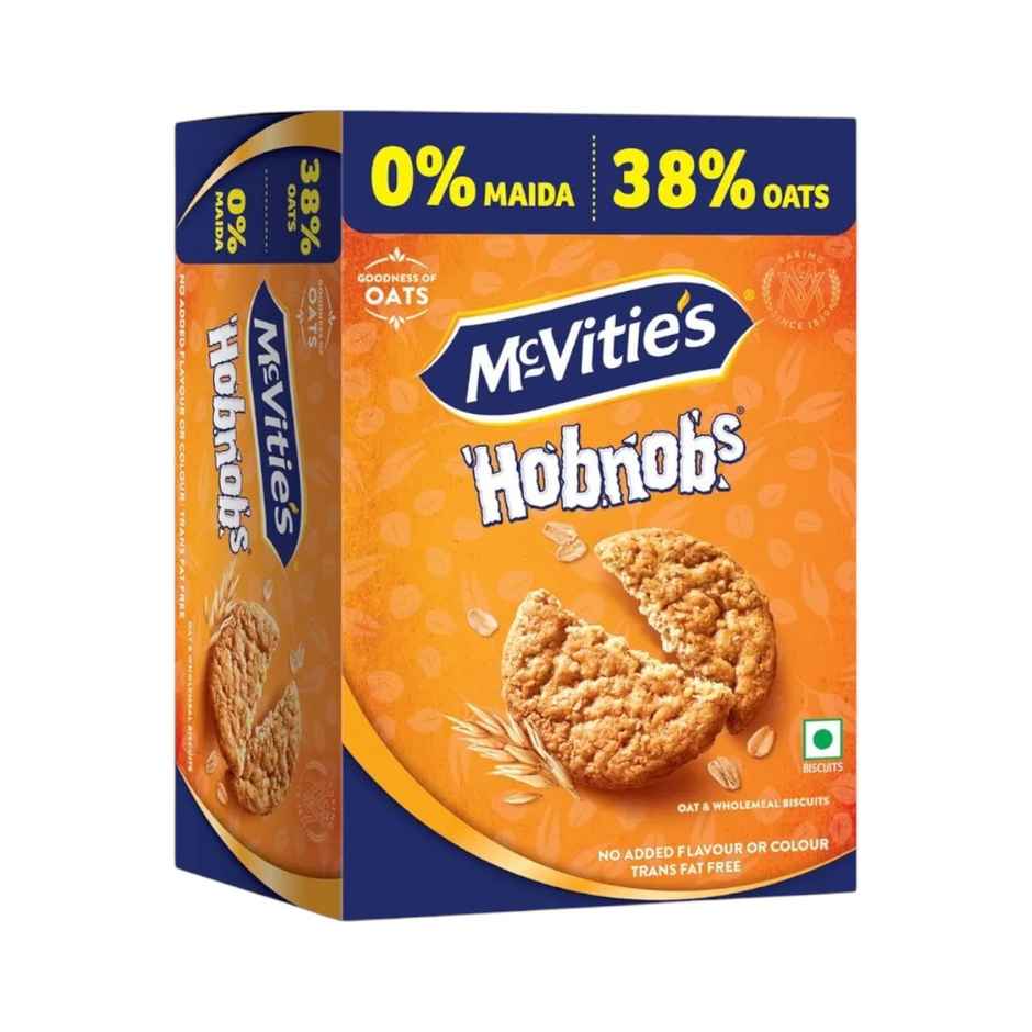 McVitie's Hobnobs Oats Cookies | 0% Maida & 38% Oats