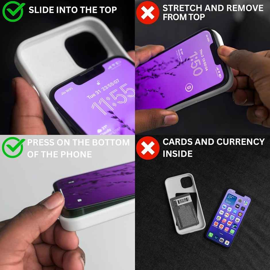 Sprig Designer Back Cover for Apple Iphone 15 Liquid Silicone Shock Proof | Navy Blue | MagSafe Compatible