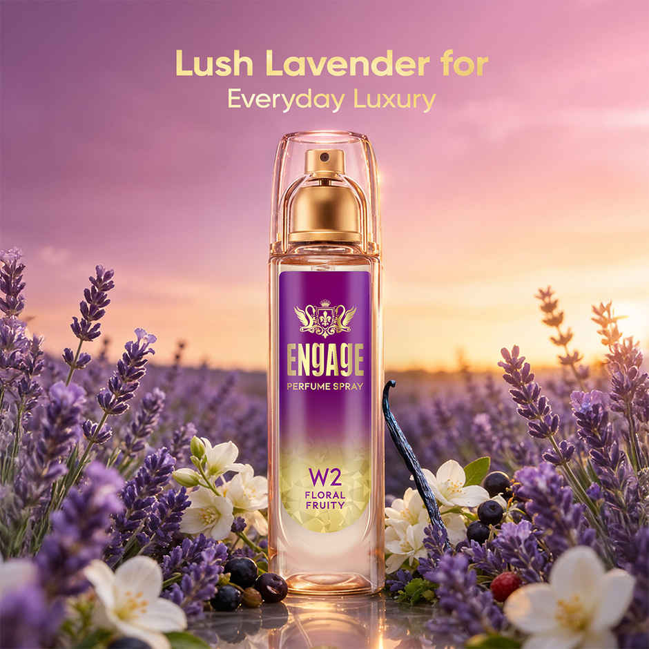 Engage W2 Perfume Spray for Women | Floral & Fruity | Berries, Orchid, Vanilla