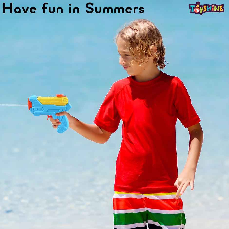 Toyshine Handheld Beach Pool Squirt Water Gun for Kids 3+, Blue