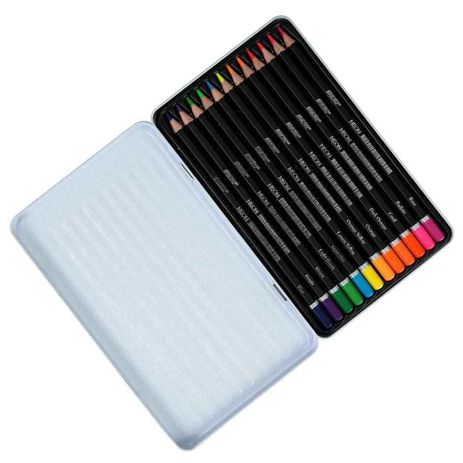 Brustro Neon Pencils Set Of 12