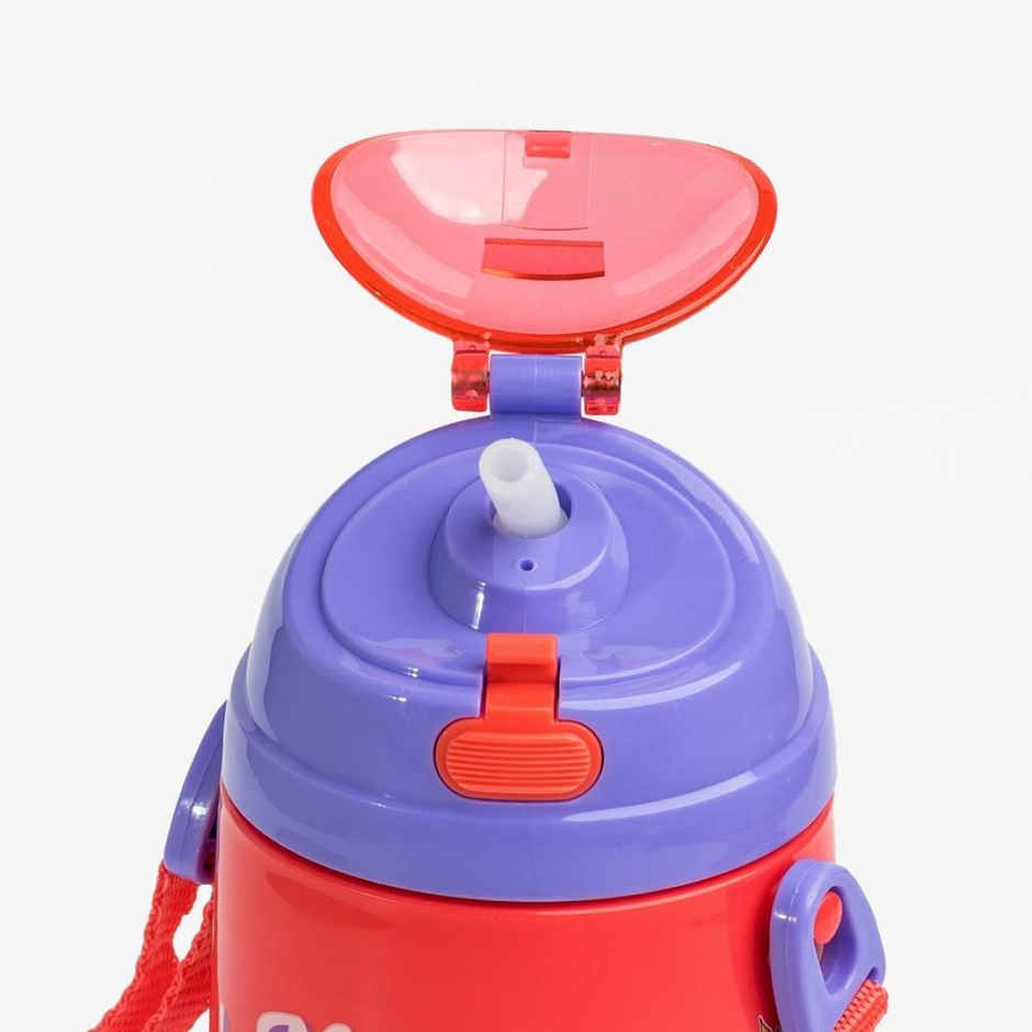 H M International Disney Princess Straw Sipper Water Bottle | Multicolour | 400 ml