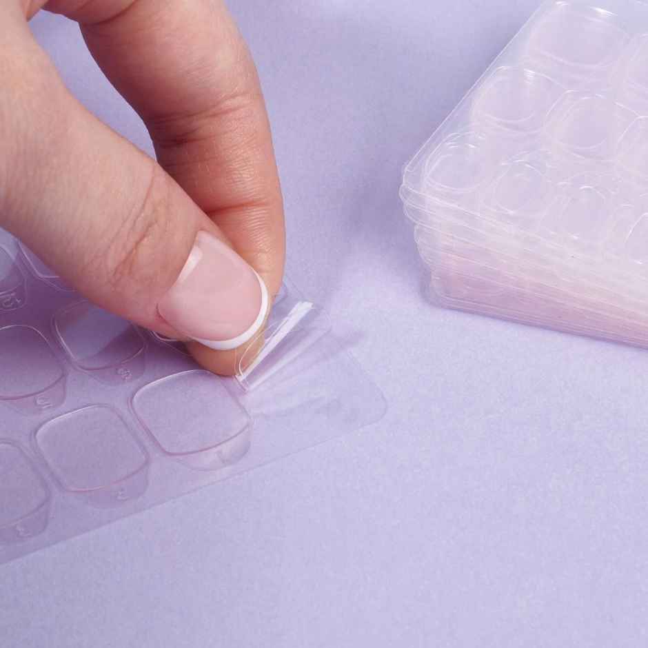 Pep Nails | Glue Tabs | Single Sheet Of 30 | Non Damaging | 1 Week Stay | Easy To Use And Remove