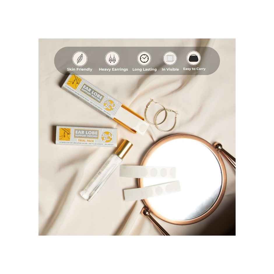 Slickfix Earlobe Support Patches Earlobe Support For Earrings Earlobe Support Patches Transparent (Pack Of 18)