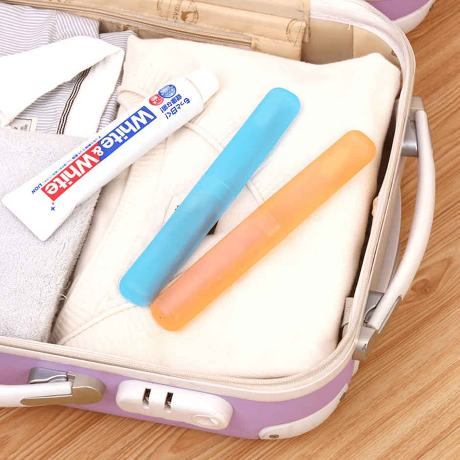 Zulaxy Portable Toothbrush Case for Travel & Daily Use | Multicolour
