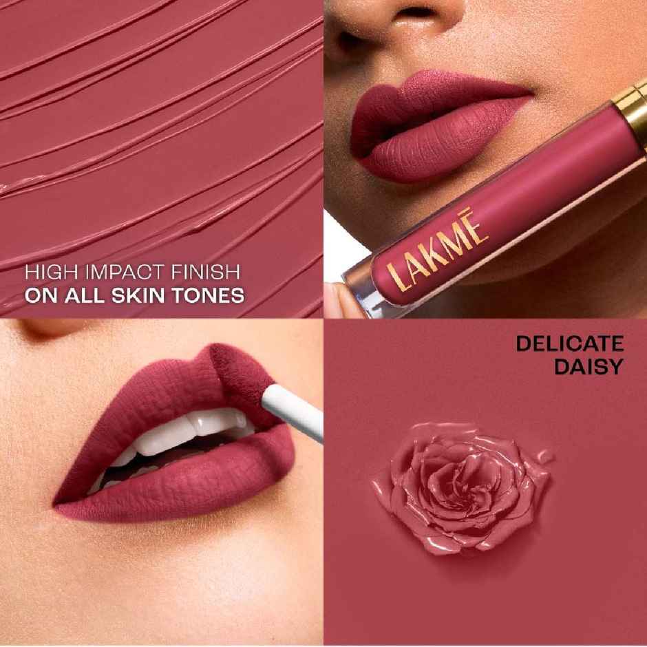 Lakme Rouge Bloom Matte Lip Liquid Delicate Daisy 302
