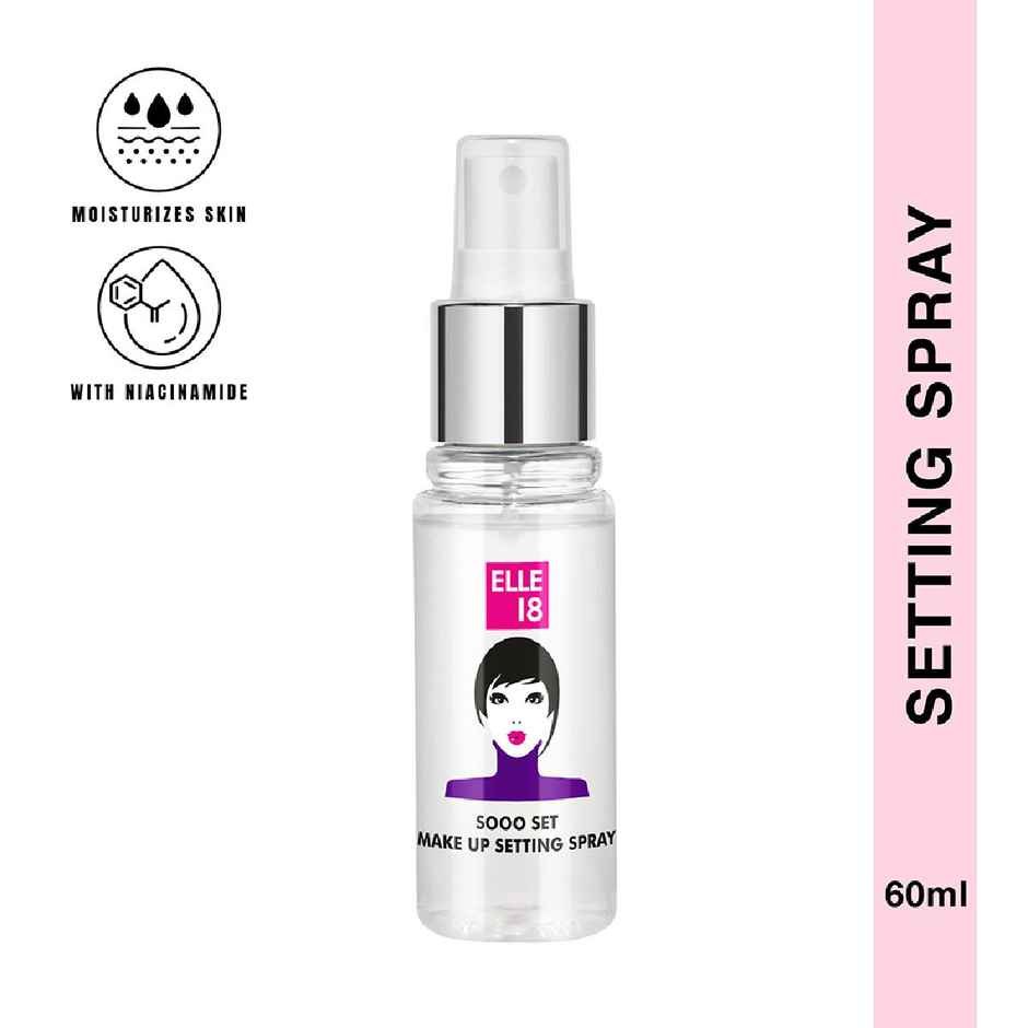 Elle 18 SOOO Set Setting Spray | Long-Lasting, Hydrating & Non-Sticky Makeup Fixer