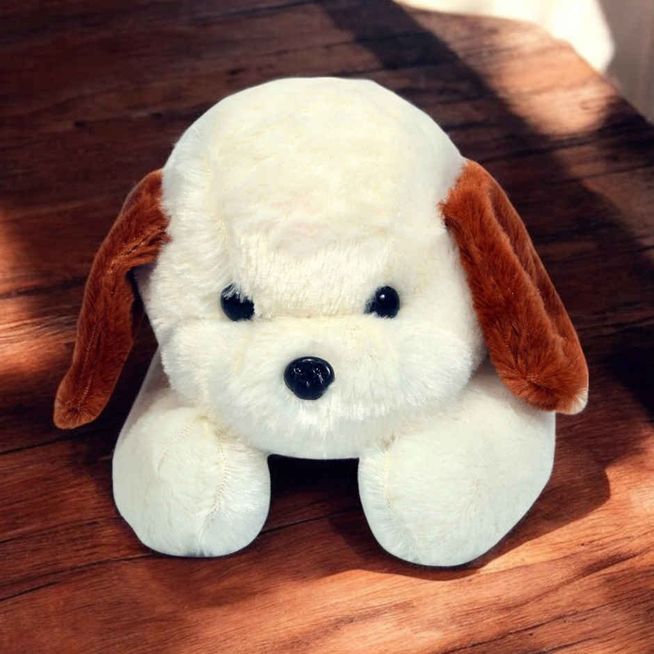 Babique Dog Cute Plush Soft Toys for Kids Birthday Gift 26 cm White