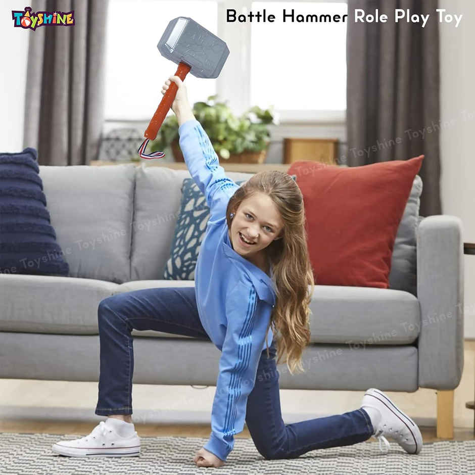 Toyshine Battle Hammer Role Play Toy Weapon AccesBAUy Inspired By The Comics Super Hero, 5+ Years