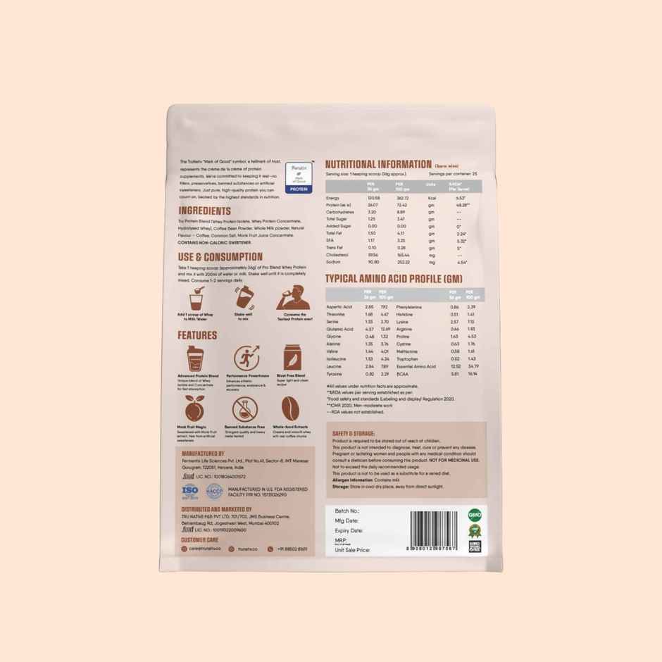 Trunativ Pro Blend Whey Protein - Coffee Mocha
