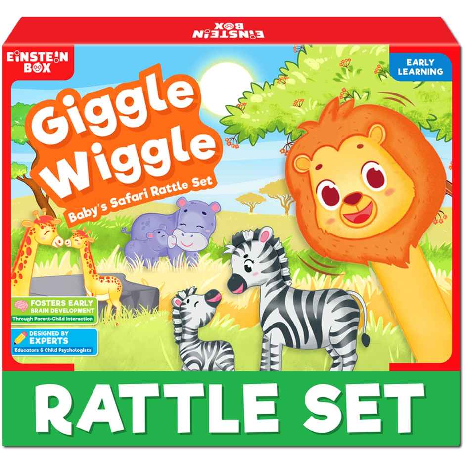 Einstein Box Baby Rattle Play Set For Infants and Babies 0-3-6-9-12 Months Old