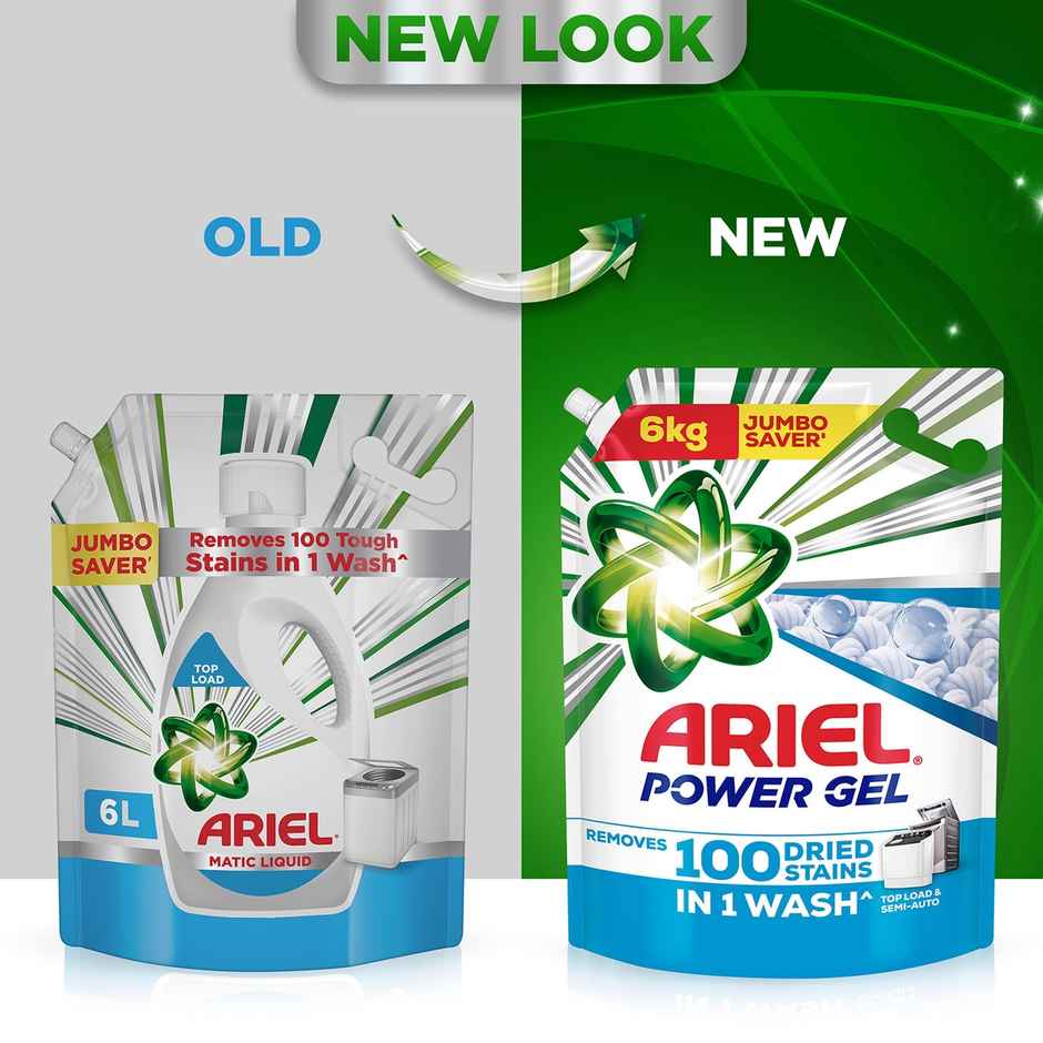 Ariel Power Gel Liquid Detergent for Top load washing machine