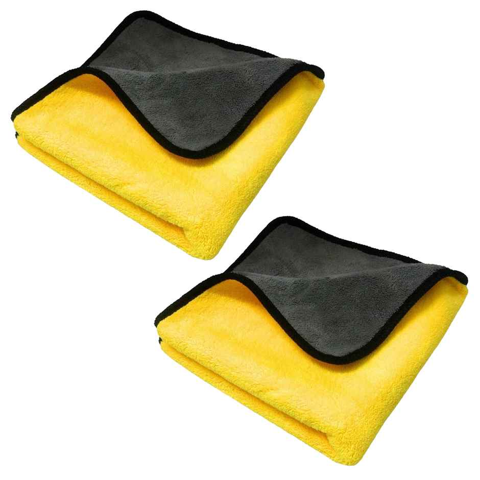 Involve Microfiber Car Cleaning Cloth (Pack of 2) - 600 GSM | Super Absorbent