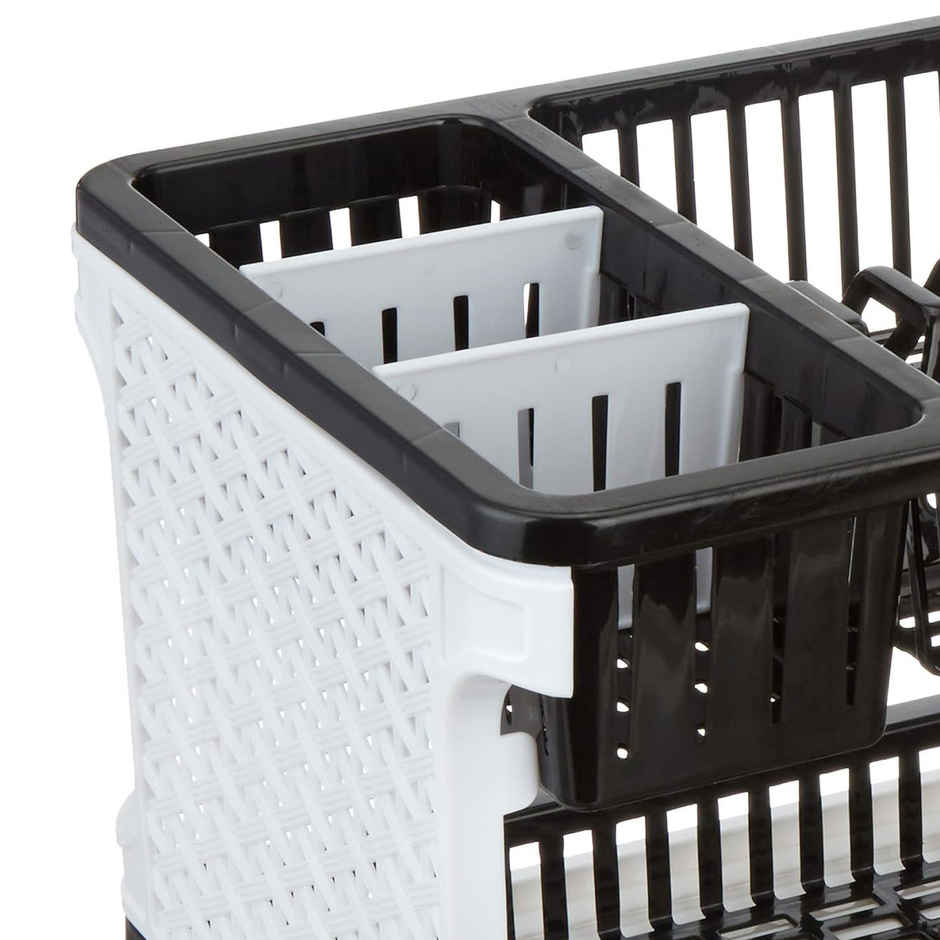 Youbee Double Layer Plastic Kitchen Sink, Large Dish Rack Organizer Drainer Basket