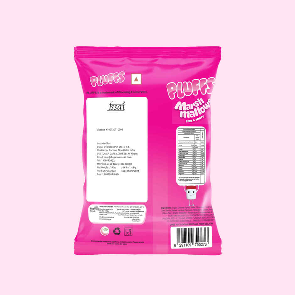 Pluffs Marshmallows Pink & White