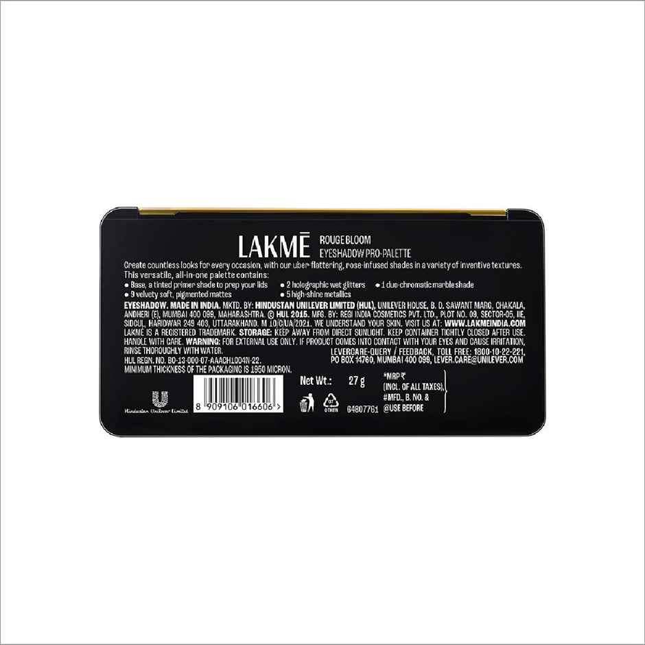 Lakme Rouge Bloom Eyeshadow Pro-Palette