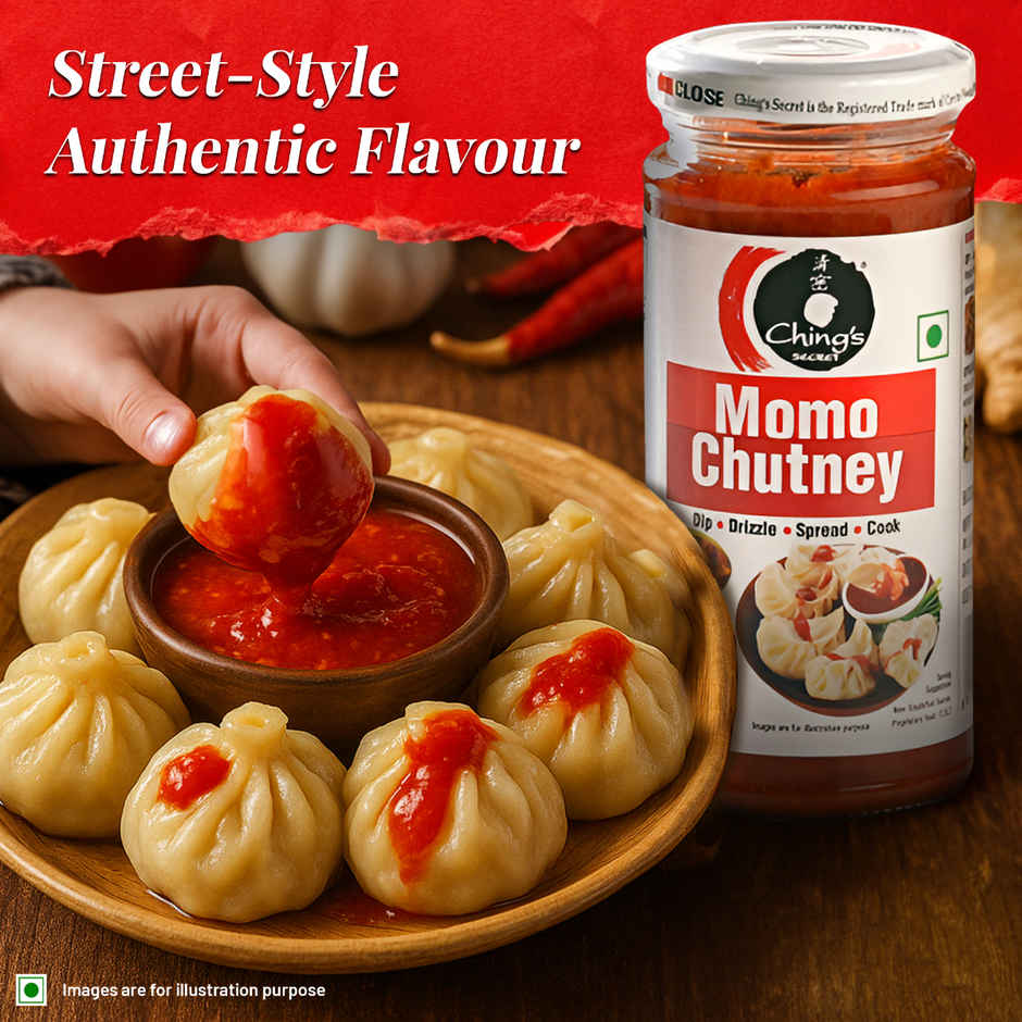 Ching'S Secret Momo Chutney (250g) & Prasuma Peri Peri Veg Momos (15pc) Combo 