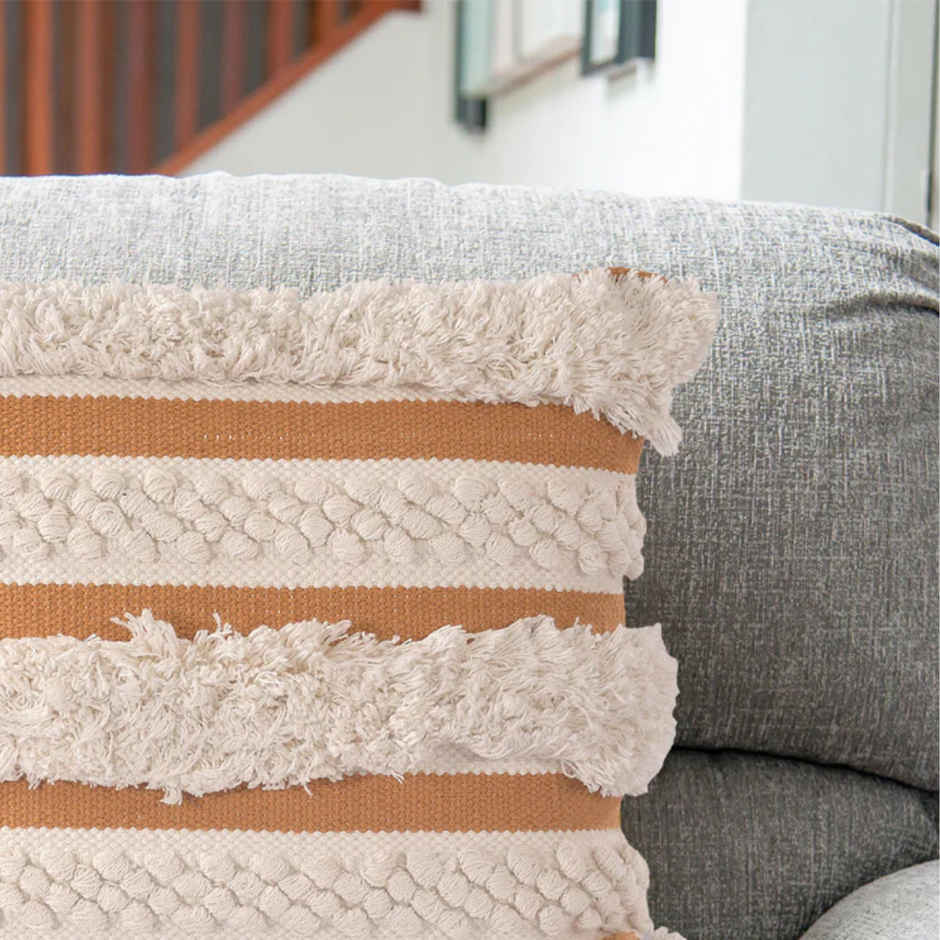 Sashaa World Chunky Handwoven Cushion Cover | Boho Chic