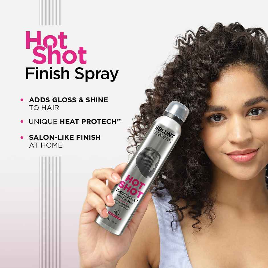 Bblunt Hotshot Finish Spray Delivers Radiant Salon-like Hair