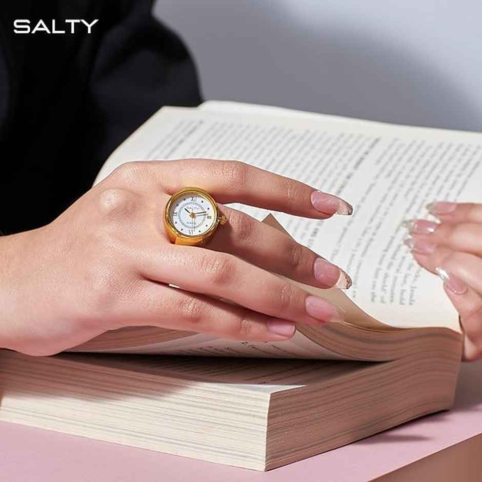 SALTY Girl Boss SALTY Watch Ring for Women and Girls| Anti-Tarnish | Gold