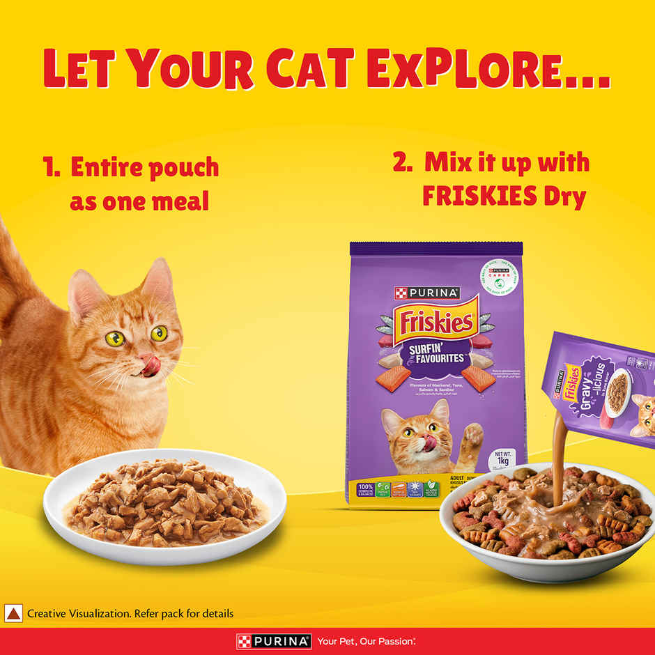 Purina Friskies Gravy Licious Cat Food Tuna Flavour