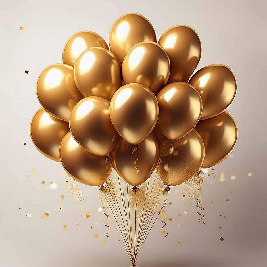 Balloons | Golden | Party Decoration | Se7en