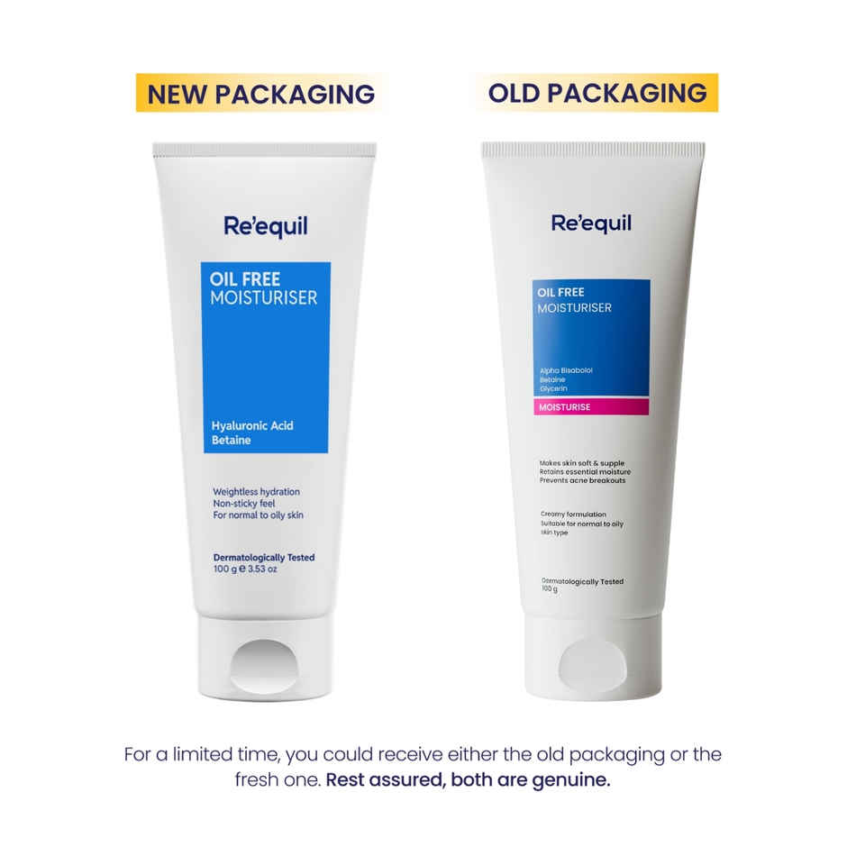 Re'Equil Oil Free Moisturiser For Normal, Oily & Combination Skin