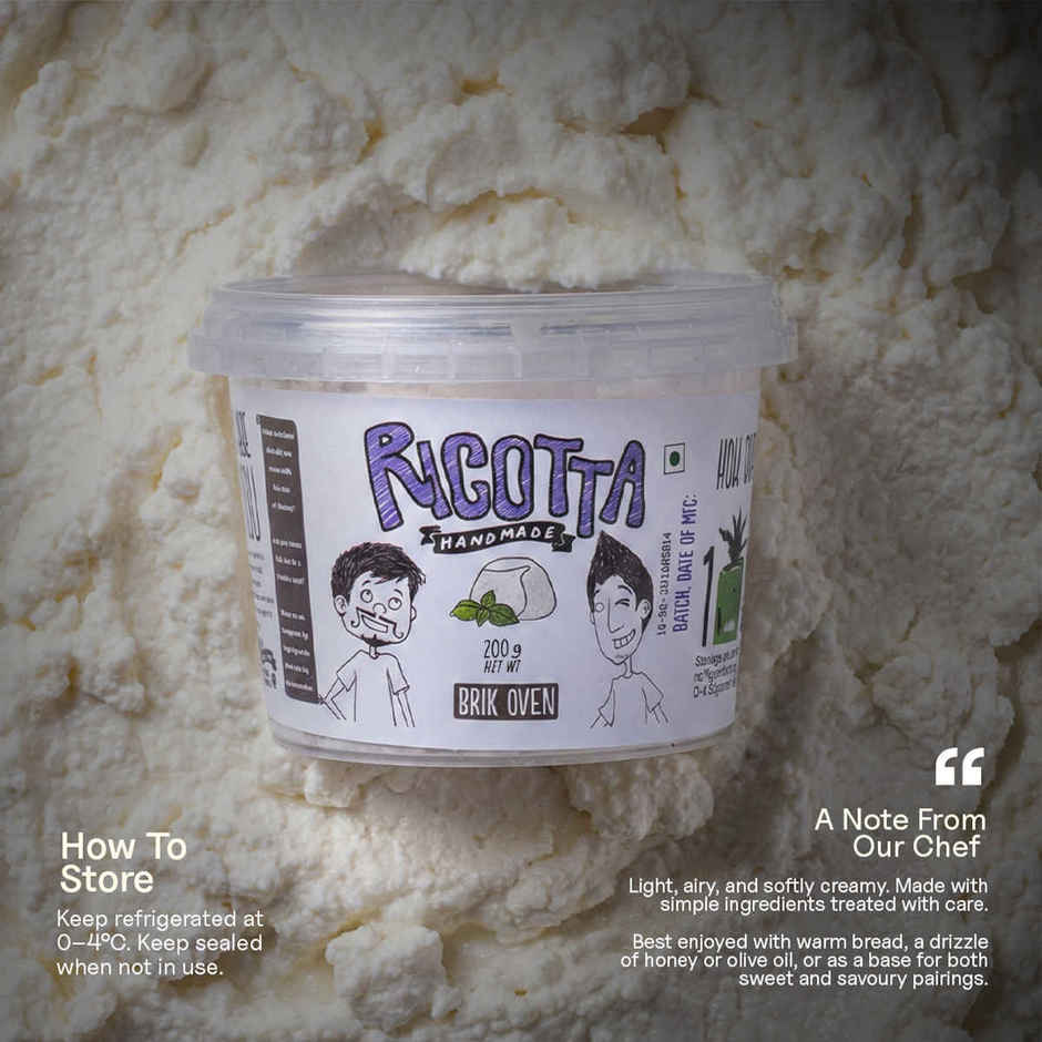 Brik Oven Whey Ricotta Cheese