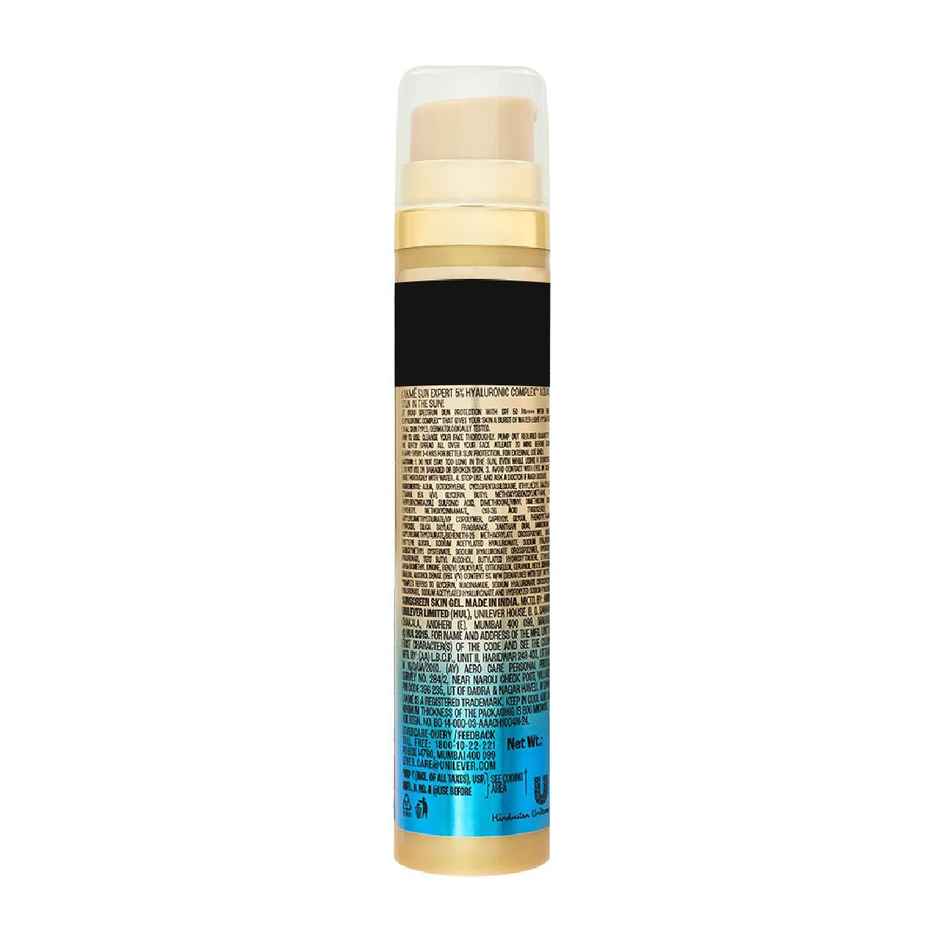 Lakme 5% Hyaluronic Water-Light Sunscreen Gel Spf 50 Pa++++ For Oily Skin, Plump & Hydrated Skin