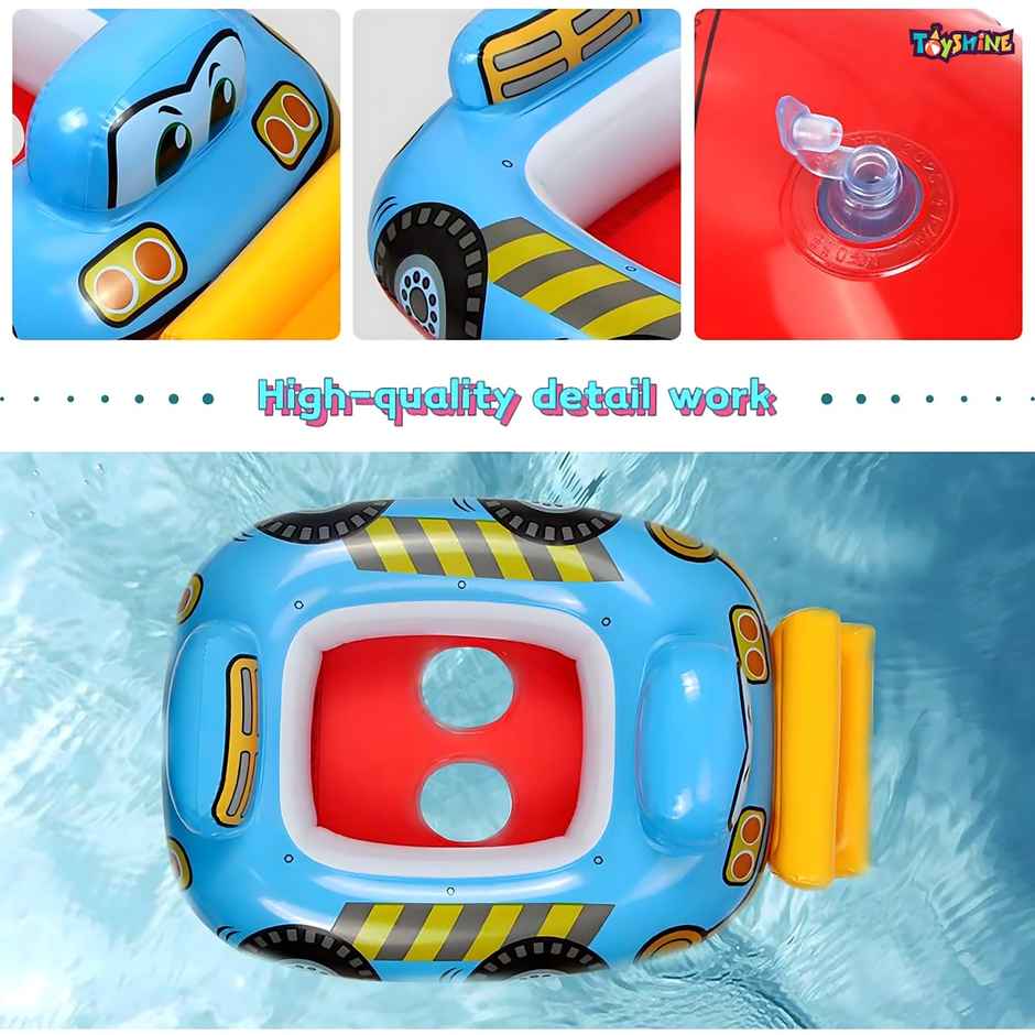 Toyshine Inflatable Construction Theme Swimming Pool Tub Tube Water Play Centre Toy for Kids