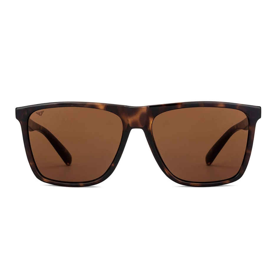 Vincent Chase By Lenskart Unisex Plastic Wayfarer Sunglasses | Brown - L