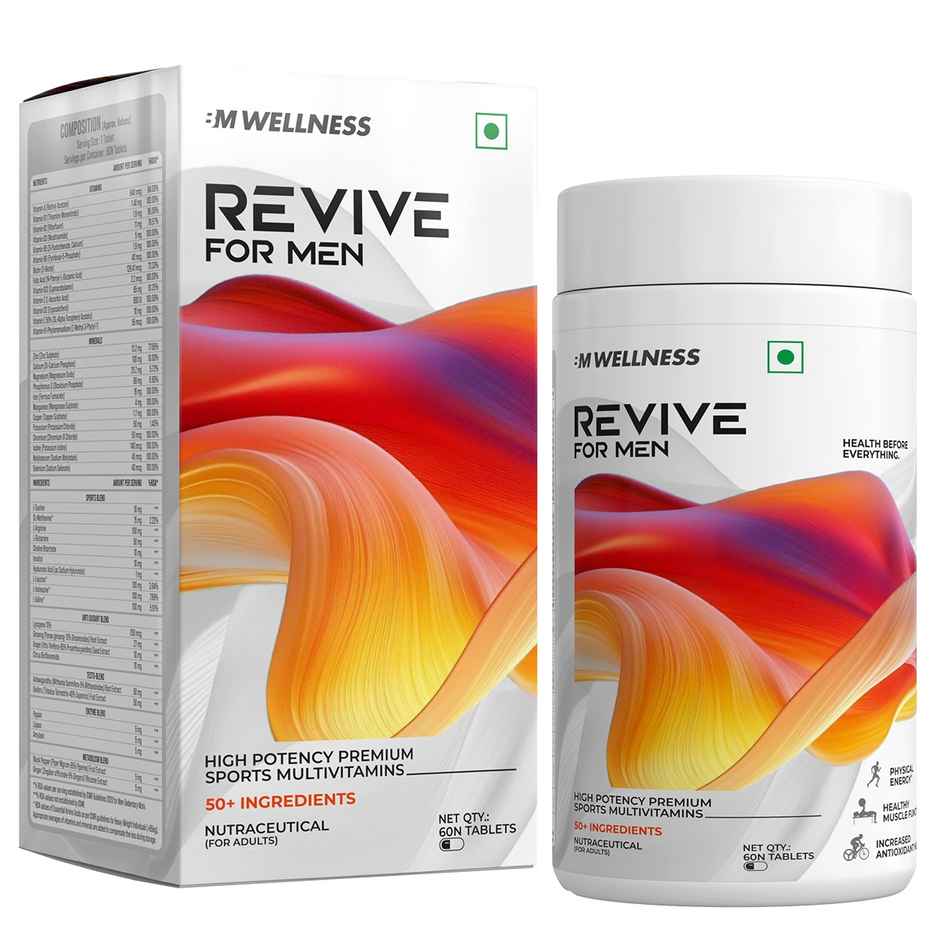 Big Muscles Nutrition Revive Multivitamin | High Potency Sports Multivitamin | 50+ Ingredients