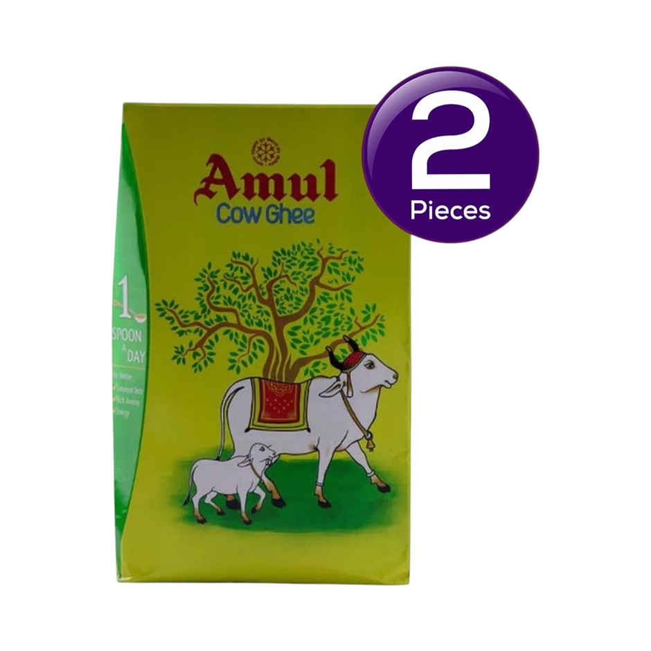 Amul Cow Ghee | Carton/Refill Combo