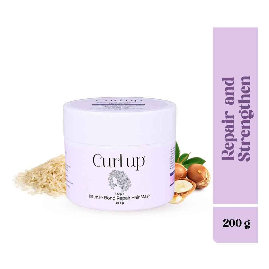 Curl Up Intense Bond Repair Hair Mask | For Damaged And Colour Treated Frizzy, Wavy & Curly Hair