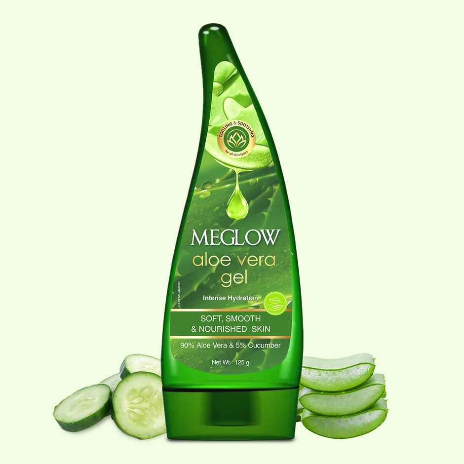 Meglow Aloe Vera Gel with Cucumber for Deep Hydration & Nourishment